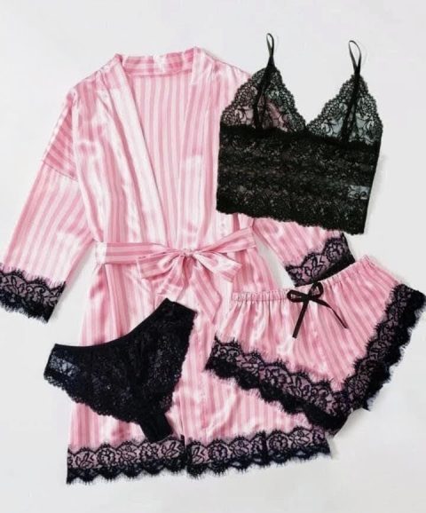 Rose Quartz Stripes (4 pcs)